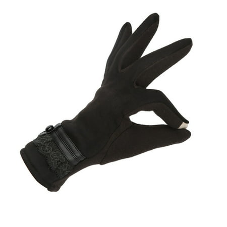 1Pair Winter Warm Screen Riding Drove Gloves for Women