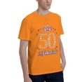 thumbnail image 2 of 50 And Fabulous Men'S Basic Short Sleeve T-Shirt Orange 5x-Large, 2 of 5