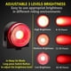 thumbnail image 4 of (2 piezas) Luz trasera de freno de bicicleta USB recargable inalámbrica antirrobo alarma luz trasera automática LED rojo intermitente luces traseras impermeable ciclismo de carretera luz est, 4 of 4