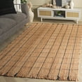thumbnail image 2 of SAFAVIEH Natural Fiber Justina Geometric Area Rug, Natural/Black, 6' x 6' Square, 2 of 11