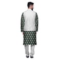 thumbnail image 3 of Atasi Traditional Printed Kurta Churidar Pajama Set With Nehru Jacket For Men, 3 of 5