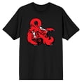 thumbnail image 6 of Dungeons & Dragons Symbol & Dice Crew Neck Short Sleeve Men's Black T-shirt-XXL, 6 of 7