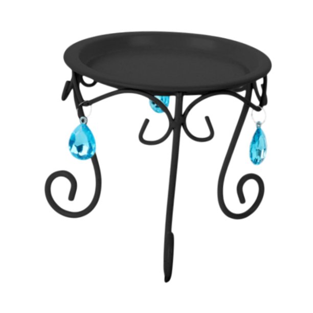 Soporte para plantas en maceta, soporte versátil en maceta para oficina, amantes de las plantas, jardín Negro