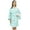 Teal Green, variant on Bimba Women's Leaf Printed Purple Robe Bridesmaid Kimono Cover Up Wrap - 24