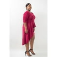 thumbnail image 2 of Plus Size Asymmetrical Plume Blouse, 2 of 3