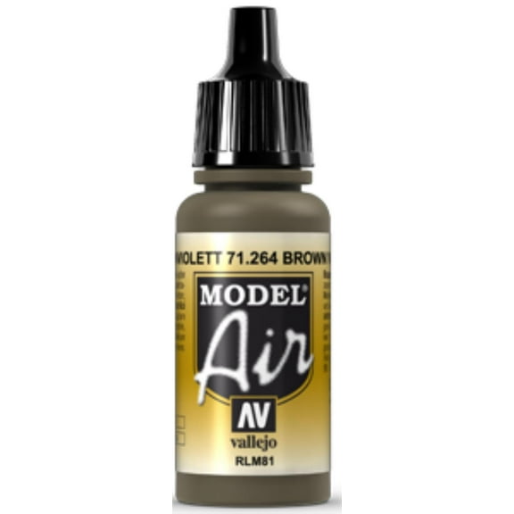 Vallejo 71264 Model Air Brown Violet RLM81 Acrylic Paint 17ml