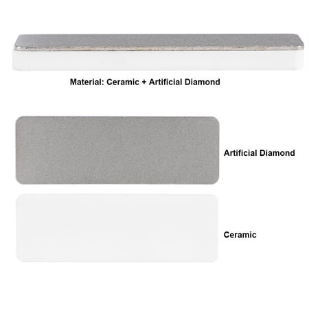

Ashata Mini Double Sided Ceramic Whetstone Kitchen Knife Sharpener Tool Sharpening Stone Knife Sharpener Kitchen Sharpener