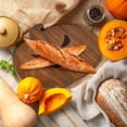 thumbnail image 4 of SUYOLL Halloween Cutting Board Pumpkin Shaped Wooden Charcuterie Board For Kitchen Fall Serving Platter Cheese Board For Thanksgiving And Halloween Parties, 4 of 4