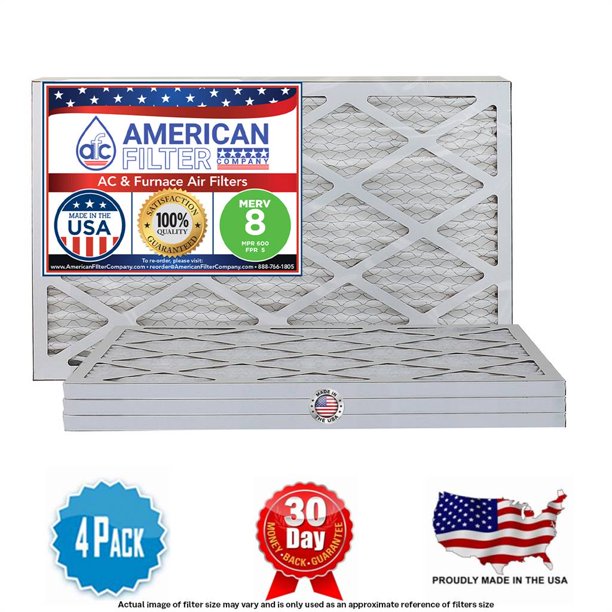 American Filter 10x20x1 Furnace / AC / Air filters MERV 8 (MPR 600