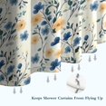 thumbnail image 6 of Pioneer Flower Floral Print Pattern Shower Curtain 36"x72" ,Bathroom Decorative Shower Curtains Set with 12 Hooks,Modern Waterproof Washable Shower Curtain, 6 of 6