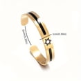thumbnail image 3 of My Daily Styles Star of David Cuff Bracelet, Unisex Stainless Steel Bangles, Silver and Gold Colors, Religious Jewelry 2 Set, 3 of 7