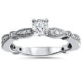 thumbnail image 1 of Bague de Fiançailles en Diamant Taille Ronde 5/8 Ct en Or Blanc 14 K, 1 of 1