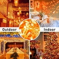 thumbnail image 3 of Cadena de luces JMEXSUSS, 100 LED, naranja, Halloween, 10 m, paquete de 2 unidades, 3 of 7