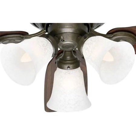 Hunter 51045 Low Profile Plus 42 Inch 5 Blade Quiet Ceiling Fan W