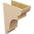 thumbnail image 5 of 8"W x 16"D x 24"H Classic New Brighton Rough Cedar Woodgrain TimberThane Corbel, Primed Tan, 5 of 6