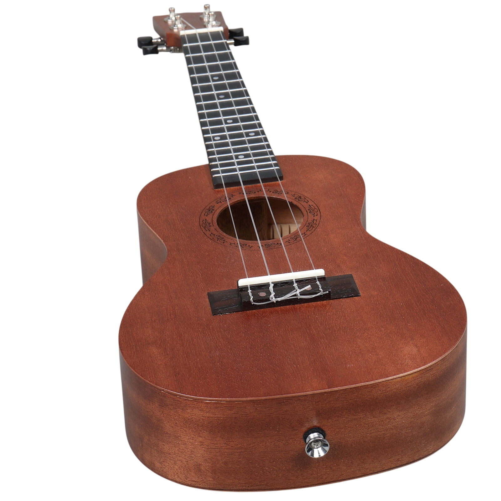 23 Inch Ukulele Beginner Kit with Bag Capo Strap Picks Tuner