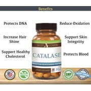 Catalase 12,500 Catu (500mg) Supplement Potent Antioxidant (Vegan) by Suzy Cohen