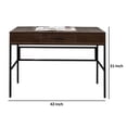 thumbnail image 5 of Writing Desk with Lift Top Storage and USB Plugin Brown - Saltoro Sherpi, 5 of 6