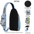 thumbnail image 2 of Colorful Artistic Sling Bag Abstract Boho Crossbody Daypack Lightweight and Durable, 2 of 6