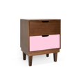 thumbnail image 2 of Nico & Yeye Kabano 2-Drawer Walnut Kids Nightstand -  Yellow, 2 of 5