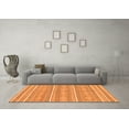thumbnail image 3 of Ahgly Company Indoor Rectangle Abstract Orange Modern Area Rugs, 3' x 5', 3 of 4