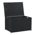 thumbnail image 5 of HOUSEHOLD ESSENTIALS Decorative Wicker Paper Rope Storage Chest, 5 of 5