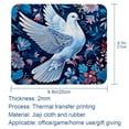 thumbnail image 5 of Peace Dove Printed Square Gaming Mouse Pad, Non-Slip Rubber Bottom Mouse Mat for Office, 8.3x9.8 Inch, 5 of 6