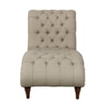 thumbnail image 2 of Lexicon St. Claire Tufting Fabric Upholstered Chaise lounge in Brown Color, 2 of 7