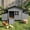 Grey, variant on Gaildon Double-Egg-Box Chicken Coop for 2-4 Chickens, Weatherproof Chicken House Poultry Cage with Nesting Box for Outdoor Backyard, Brown