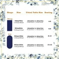 thumbnail image 6 of Oval Floral Tablecloth, Blue Yellow French Country Tablecloth 54 x 72, Wrinkle Resistant and Washable Floral Table Cloths,Perfect for Kitchen Dinner,Family Gathering,Holiday Dining Room Table, 6 of 6