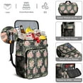 thumbnail image 5 of Travel Cooler Bag - Pioneer Flower Camping Beer Cooler Backpack with Bottle Opener- Waterproof Insulated Picnic Backpacks - Cooler Bag for Beach, 5 of 6
