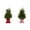 2pcs, variant on BOSALY 2FT Artificial Christmas Cedar Tree with Bow Base, Realistic Mini Christmas Tree with Christmas Balls, Indoor Christmas Decorations for Table Room Porch, Christmas Home Decors (Pink)