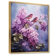 thumbnail image 2 of Designart "Lilacs Lilac Charm IV" Floral Floater Framed Canvas Print, 2 of 7