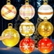 thumbnail image 4 of Bola inflable navideña de 60 cm, bola decorada de PVC, bolas gigantes grandes, bolas de juguete para decorar árboles de Navidad, bola sin adorno de luz, 4 of 5