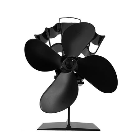 

4 Heat Powered Fan Ultra Quiet Fireplace Wood Burning Eco Fan for Efficient Heat Distribution