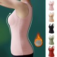 thumbnail image 3 of camisoles for women for under clothes women's tanks & camis Women Sleeveless Thermal Tank Top For Cold Weather Lined Underwear Top Warm Camisole Base Layer Vest Lingerie, 3 of 4
