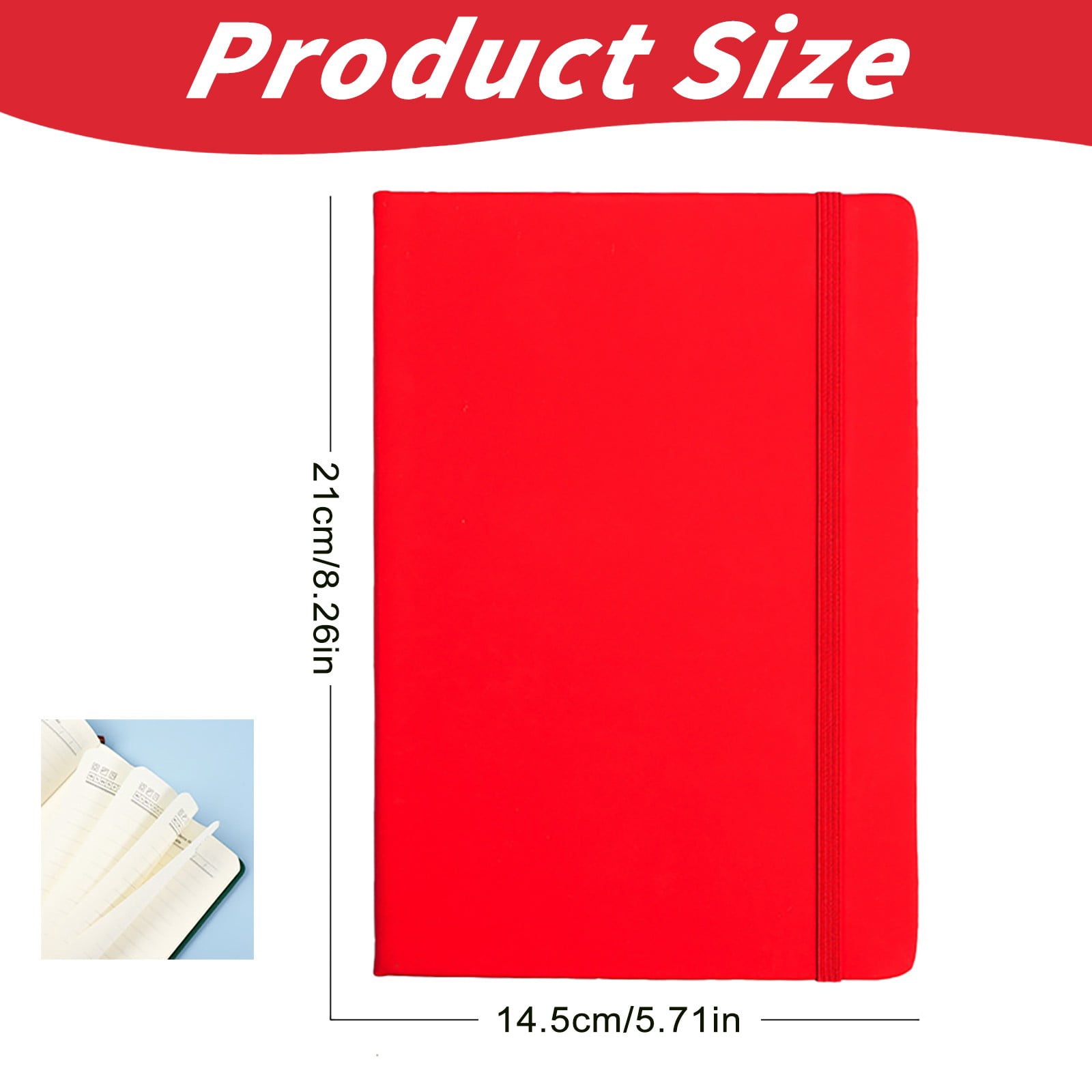 MOQIN Blank Journal Notebook A5:260 Pages and A6:192 Pages Thick Sketch Book for Women Men Hardcover Leather Unlined Journaling for Work Notebooks