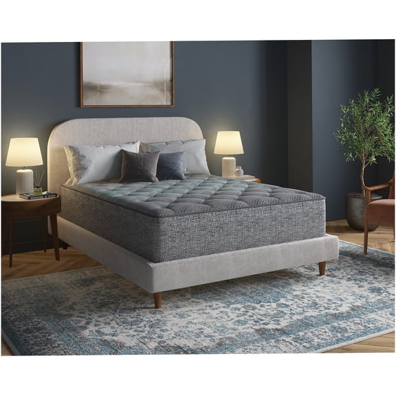 Queen Hybrid Mattress, 13 Inch Firm Cooling Gel Memory Foam and Innerspring, Edge Support, Pressure Relief, CertiPUR-US Certified, Blue
