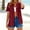 Wine, variant on Odbmxy Cotton Linen Plus Size Womens Cardigans Short Sleeve Women Shirts Relaxed Fit Plain Holiday Button Cardigans,Black XXL