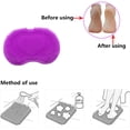 thumbnail image 3 of Alfombrilla para fregar pies de ducha, masajeador de pies para ducha con ventosas antideslizantes, limpia, masajea tus pies sin doblarse, mejora la circulación de los pies y reduce el dolor de pies, 3 of 6