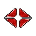 thumbnail image 4 of 3x2x ángulo De Parachoques De Puerta Cubierta Antiarañazos Partes Del Cuerpo Embellecedor Decorativo Rojo, 4 of 8