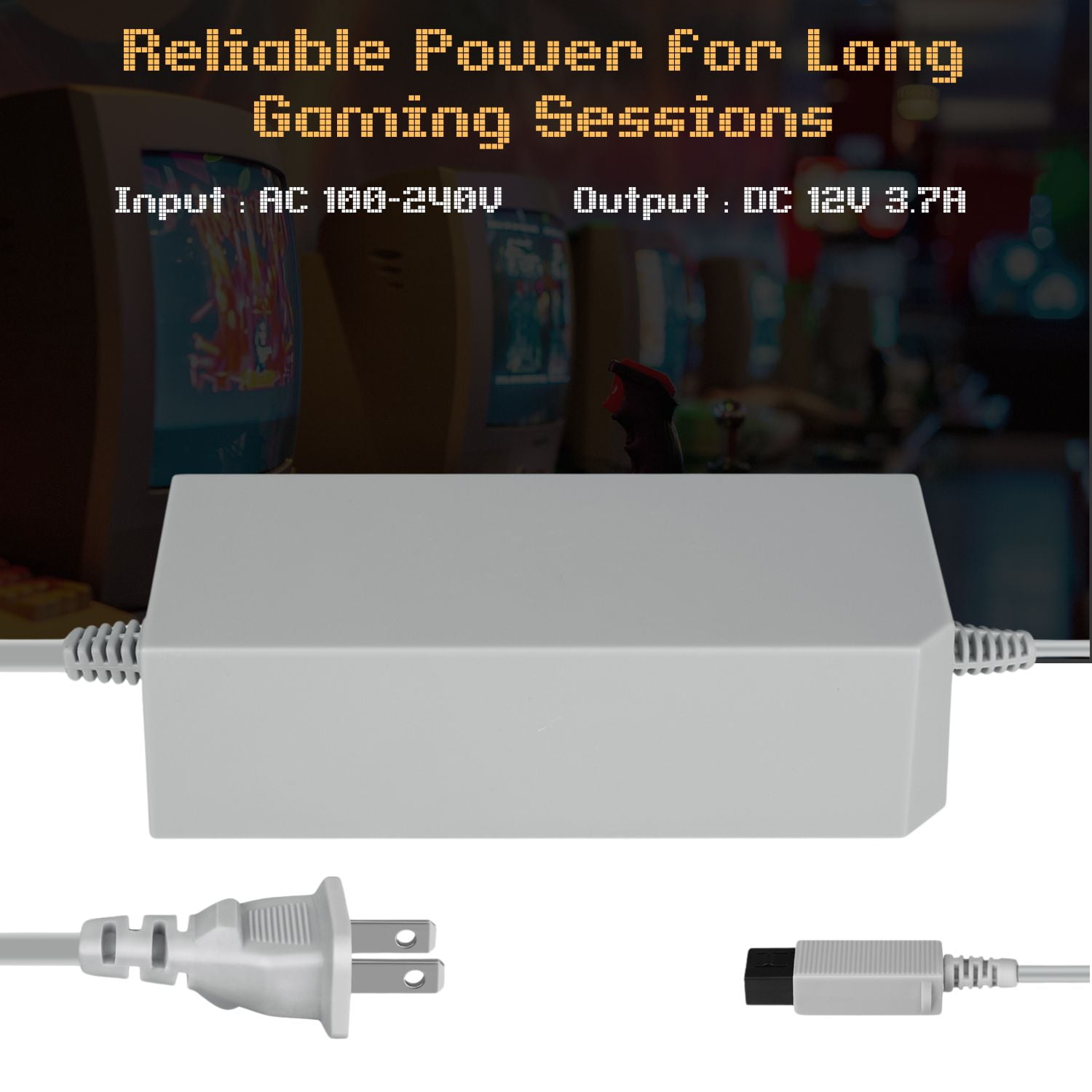 Wii Power Supply AC Adapter Replacement Charger Home Wall Travel Charging Cord Cable Accessories Kit for Nintendo Wii Gaming Console [Nintendo Wii]