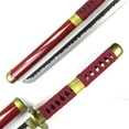 thumbnail image 3 of Roronoa Zoro Cosplay sword Sandai Kitetsu Katana Japanese Samurai Sword Total Length:41in, 3 of 5
