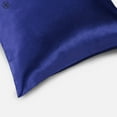 thumbnail image 4 of Luxtrada Set of 2 Solid Color Pillowcases Pillow Cover for Home Bedroom Hotel Travel (Queen Size,Navy blue), 4 of 11