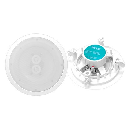 Pyle PWRC62 6.5 Inch 300W Home Audio In Ceiling or Outdoor Speaker, Single