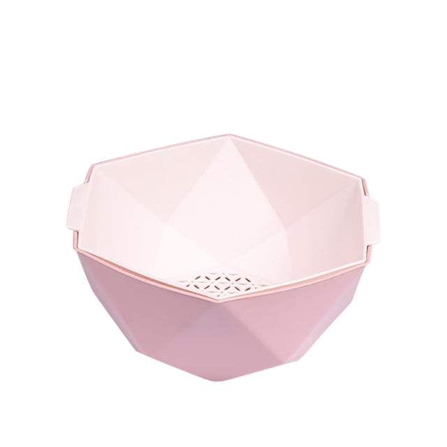 Birdeem Thickened Double-Layer Basket Plastic Vegetable Washing Basket Kitchen Storage Vegetable Washing Frame Washing Fruit Basket