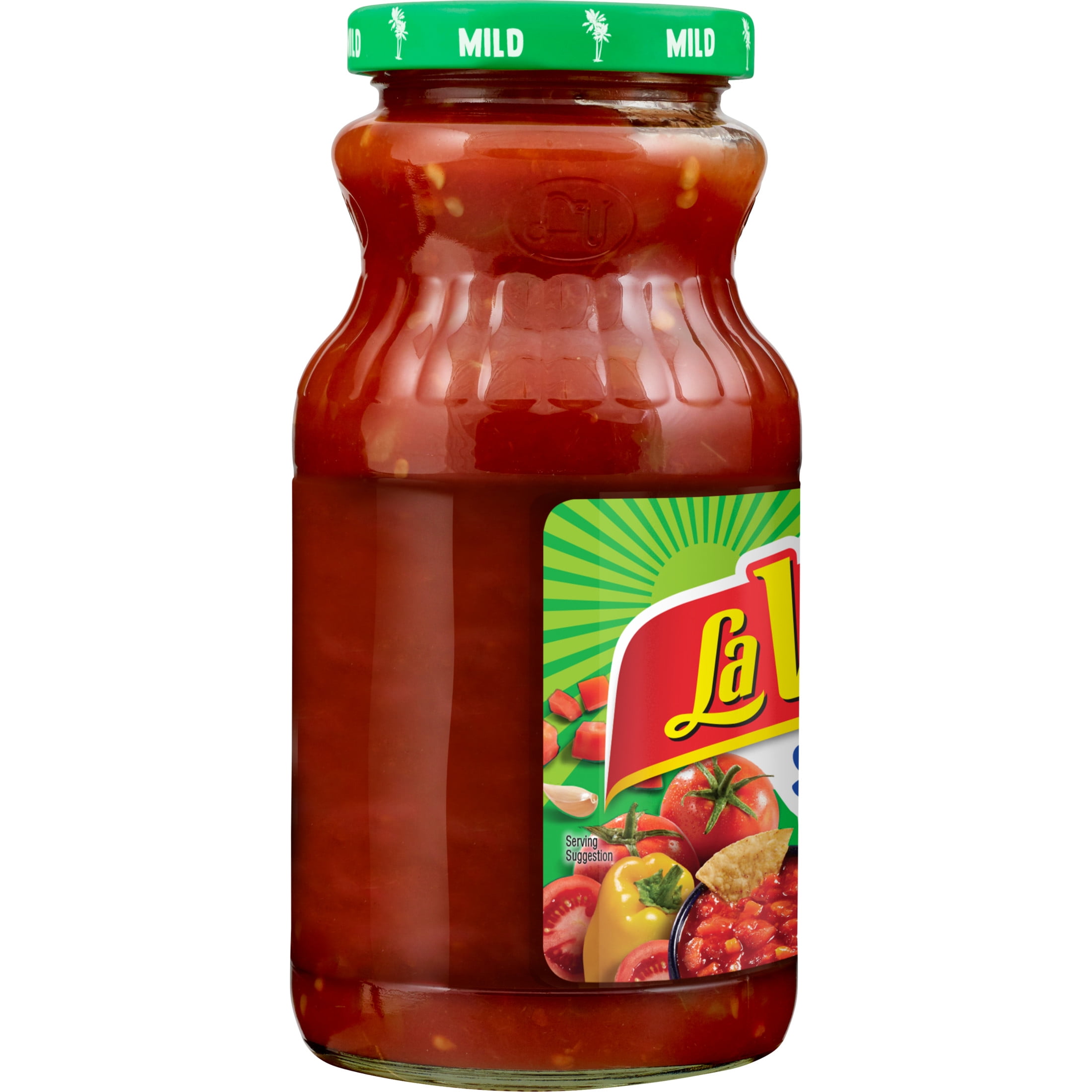 (3 pack) LA VICTORIA SUPREMA Salsa Mild, Shelf-Stable, 15.5 oz Glass Jar
