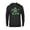 Black, variant on Marvel Super Heroes Hulk Green Shamrocks St. Patrick's Day - Pullover Hoodie for Adults - Customized-Black