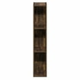 thumbnail image 5 of Furinno FULDA 3-Tier Narrow Bookshelf 6-In Width Storage Shelf Amber Pine, 5 of 5