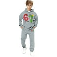 thumbnail image 3 of RTKFRFLM Boys Kids Hoodie Joggers Set Cartoon 67 Number Print Long Sleeve Pocket Outfit 2-13Y, 3 of 3